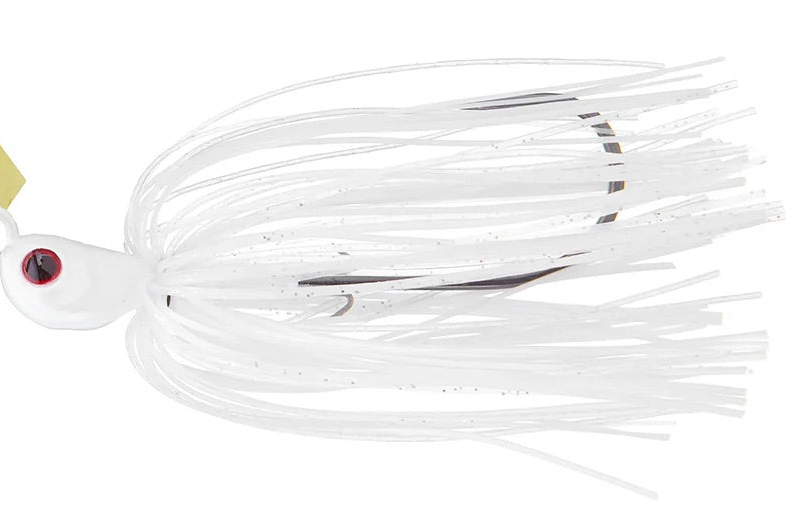 Hag’s Baits Hurricane Bladed Jig 1/2oz (white/silver blade)