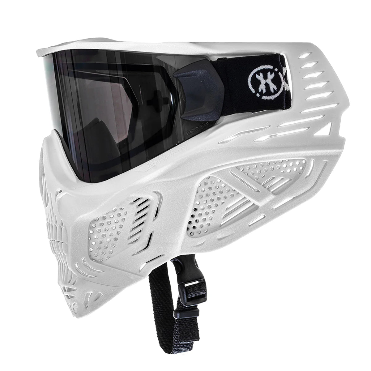 HSTL® SKULL GOGGLE "GHOST" - WHITE W/ SMOKE LENS
