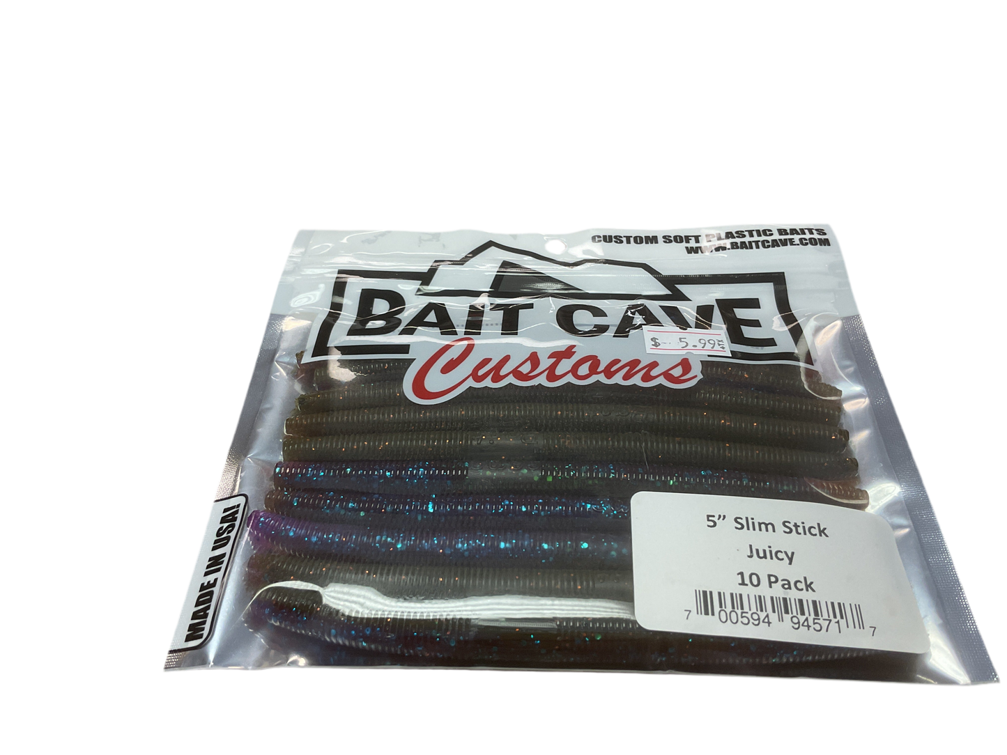 Bait Cave Customs 5” Slim Stick 10pk (juicy)