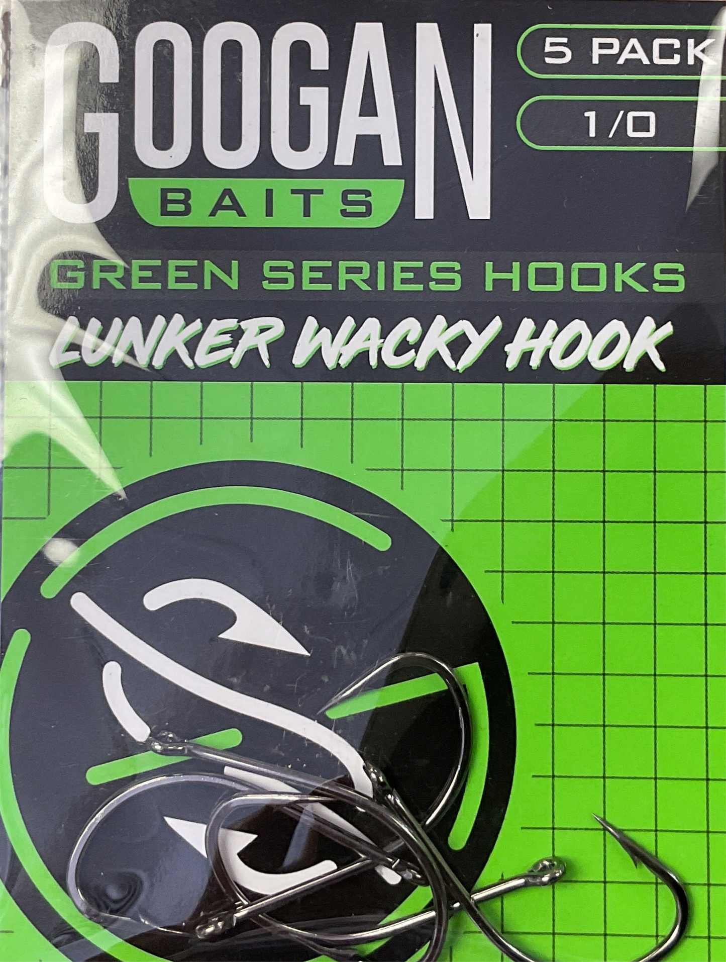 Googan Baits Lunker Wacky Hook 1/0-5pk