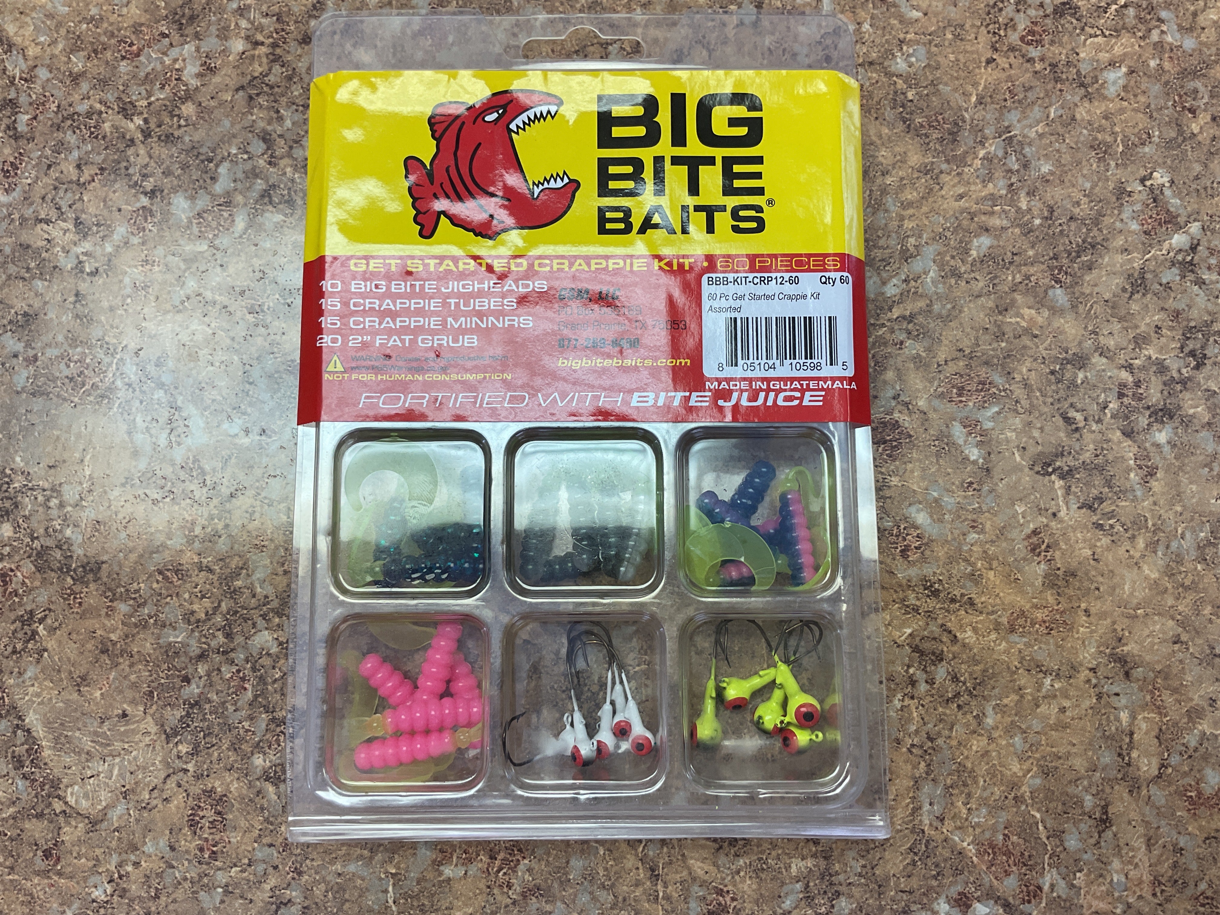 50 Pack - 1.5 Inch Original Crappie Jig Tubes - Orange/Chartreuse Color - For Panfish & Trout
