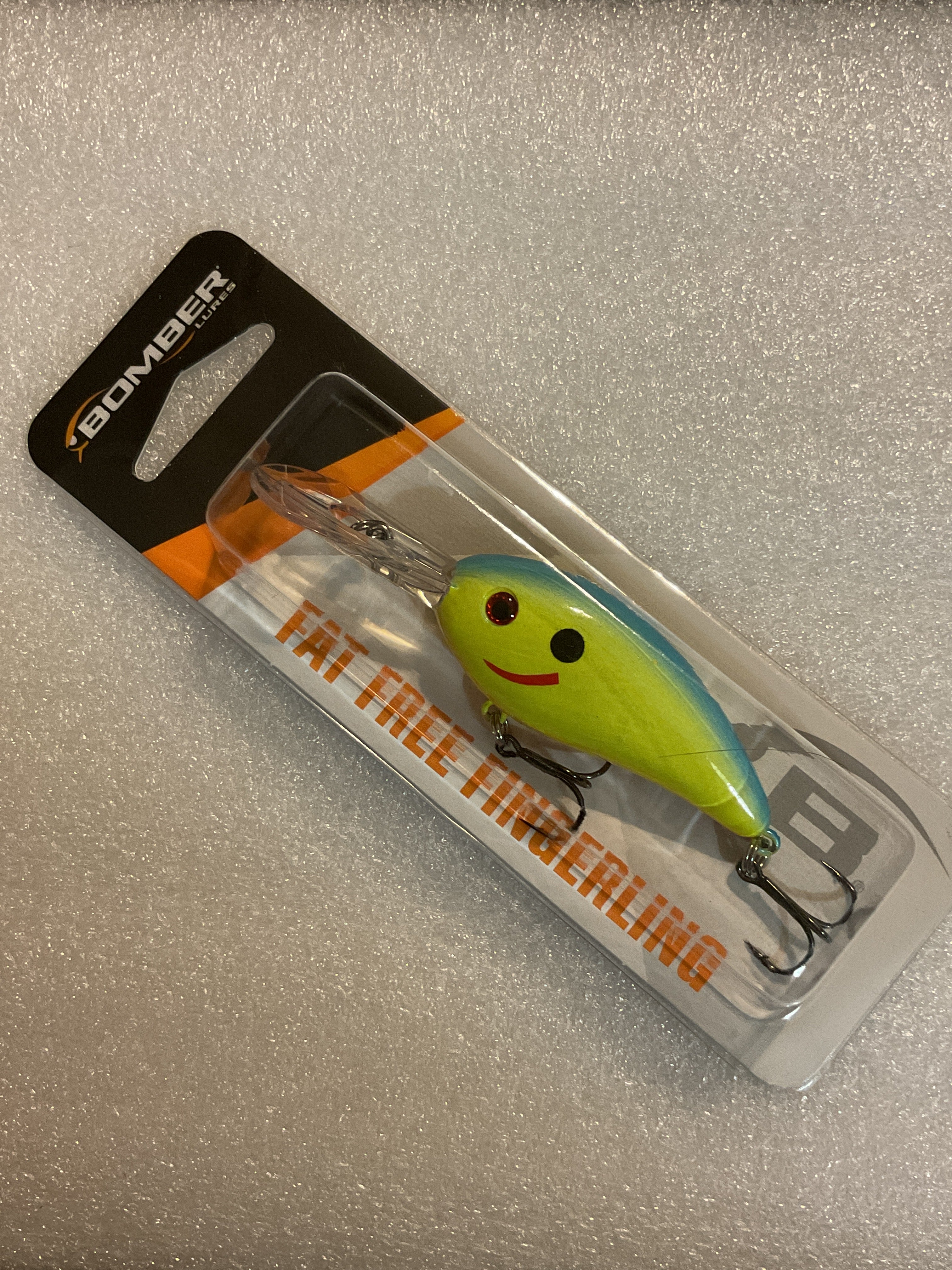 fat free fry fishing lure Bomber Fat Free Fingerland Char/Blue – Hooks N' Heifers
