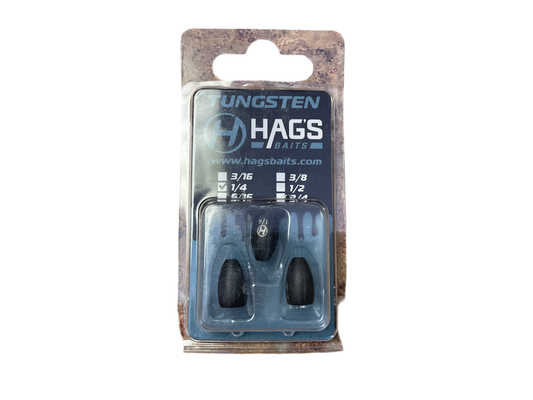 Hag’s Baits Tungsten Flipping Weights 1/4oz