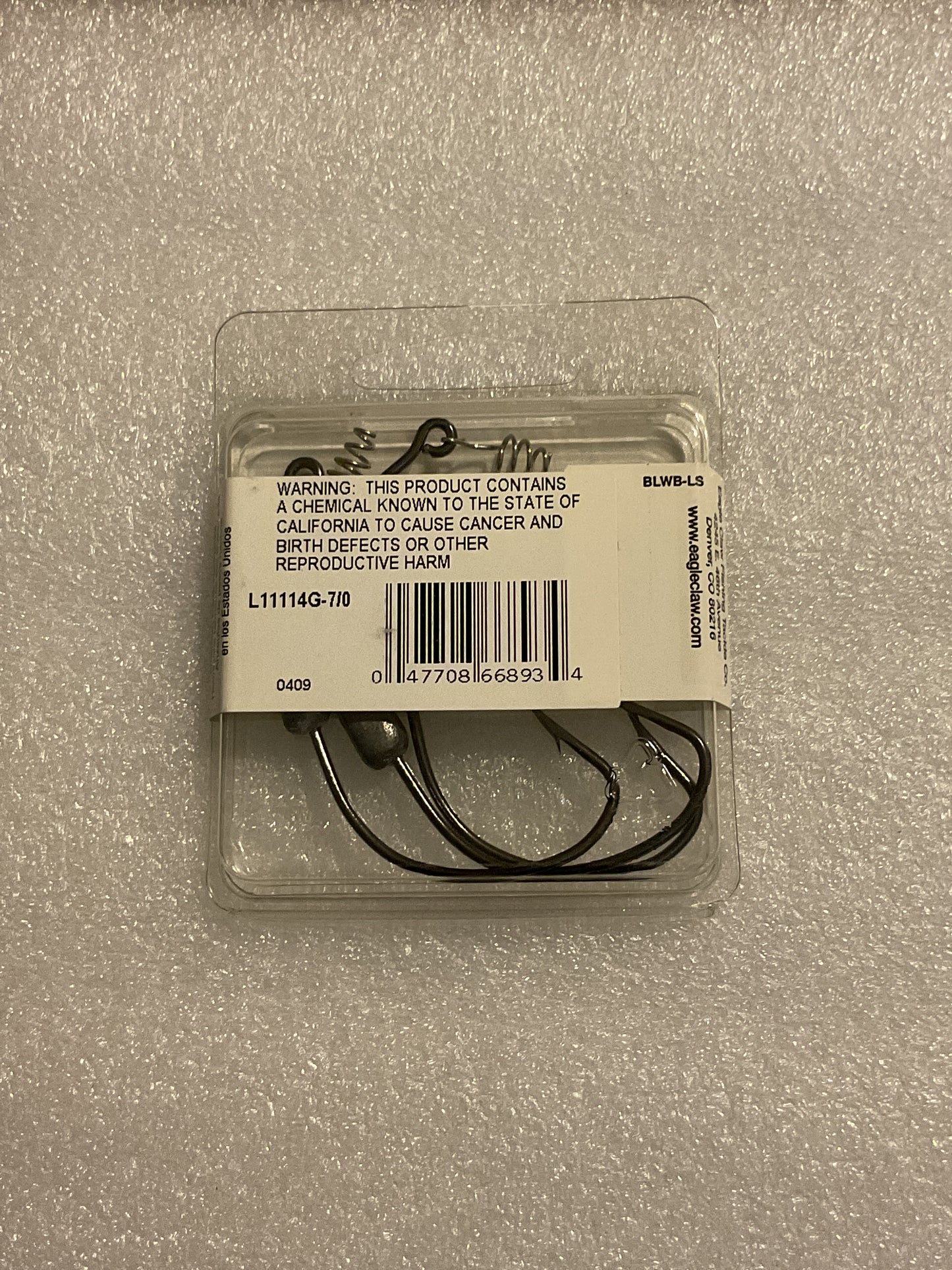 Eagle Claw Swimbait Hook 7/0-1/4oz