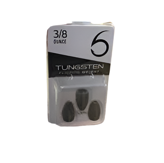 6th Sense Tungsten Flipping Weights 3/8oz 3pk