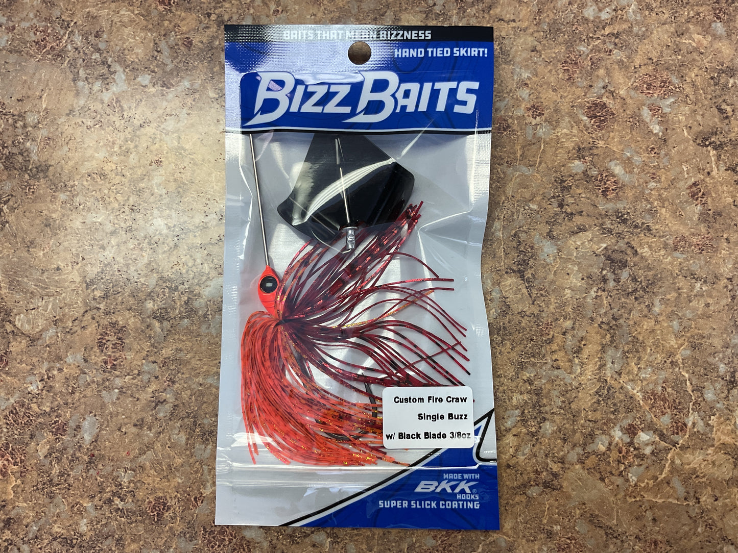 Bizz Baits Single Buzz 3/8oz (custom fire craw)