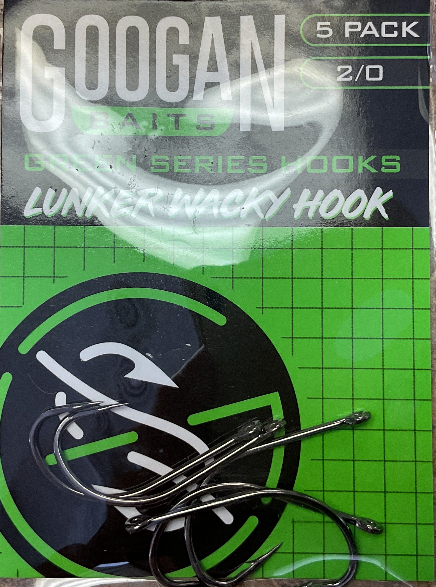 Googan Baits Lunker Wacky Hook 2/0-5pk