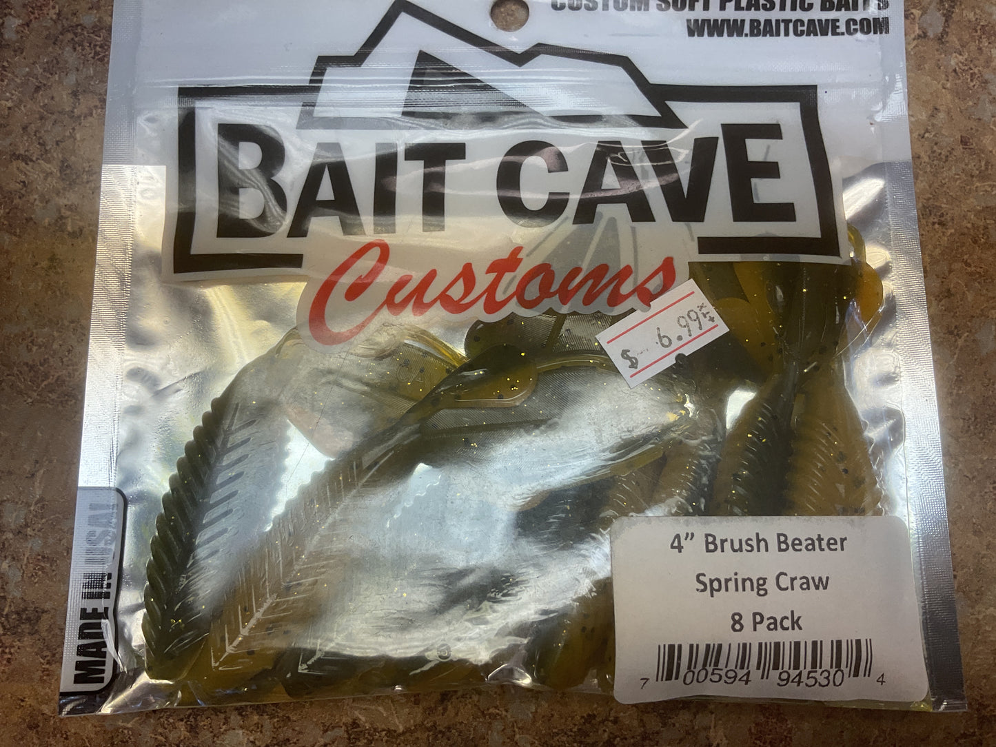 Bait Cave Customs 4” Brush Beater (Spring Craw)
