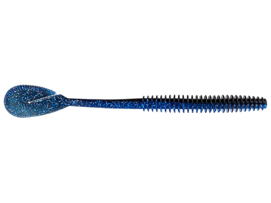 Big Bite Baits Tour Swim Worm (black blue silver flake)