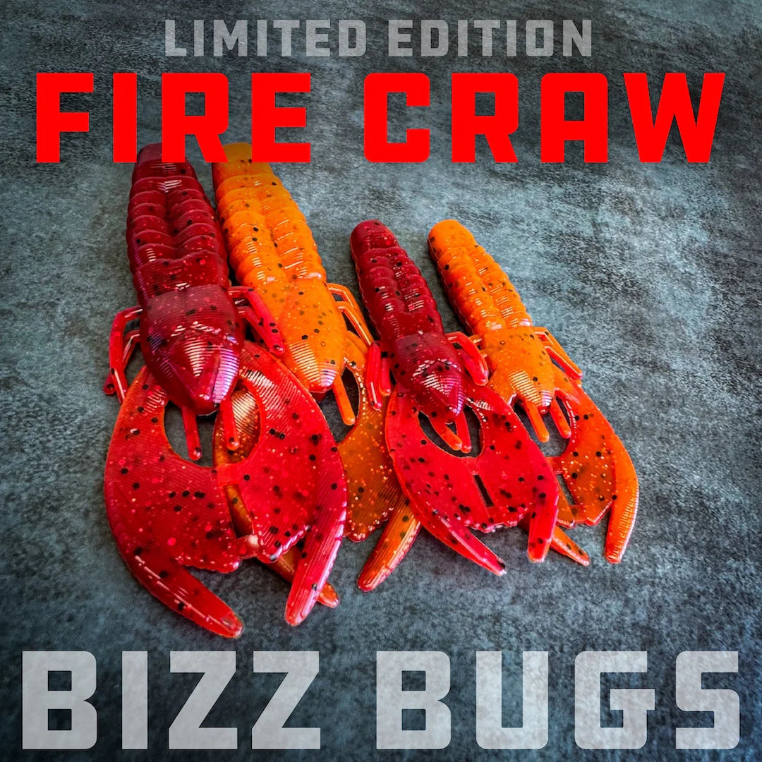 Bizz Baits Custom Bizz Bug (4.25") 7 pk(fire craw)