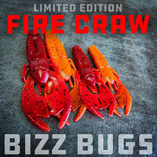 Bizz Baits Custom Bizz Bug (4.25") 7 pk(fire craw)