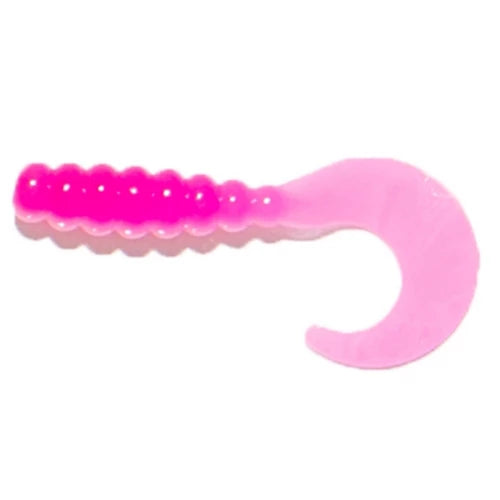 Big Bite Baits 2” Fat Grub 10 pk (pink/white)