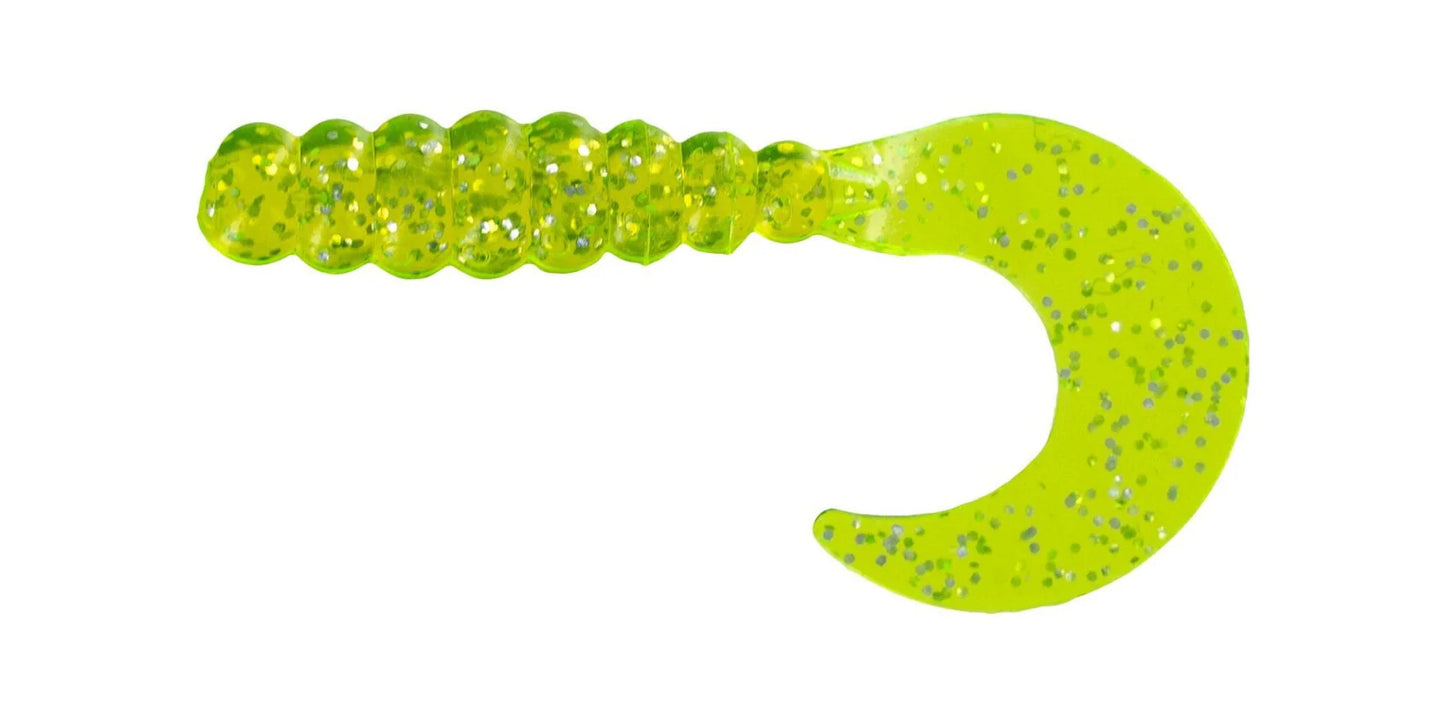 Big Bite Baits 2” Fat Grub 10 pk (chartreuse shiner)