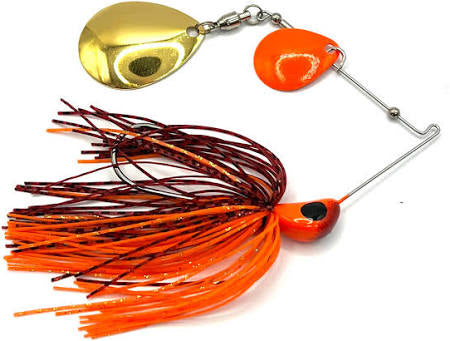 Bizz Baits Double Colorado 1/2oz (custom fire craw)
