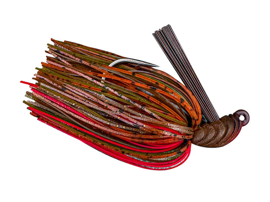 Bizz Baits Skip n’ Flip Jig 1/2oz  (bourbon blaze)
