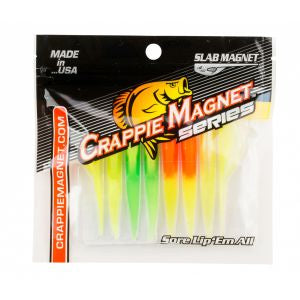 Crappie Magnet Series Slab Magnet 8pc Glow Colors