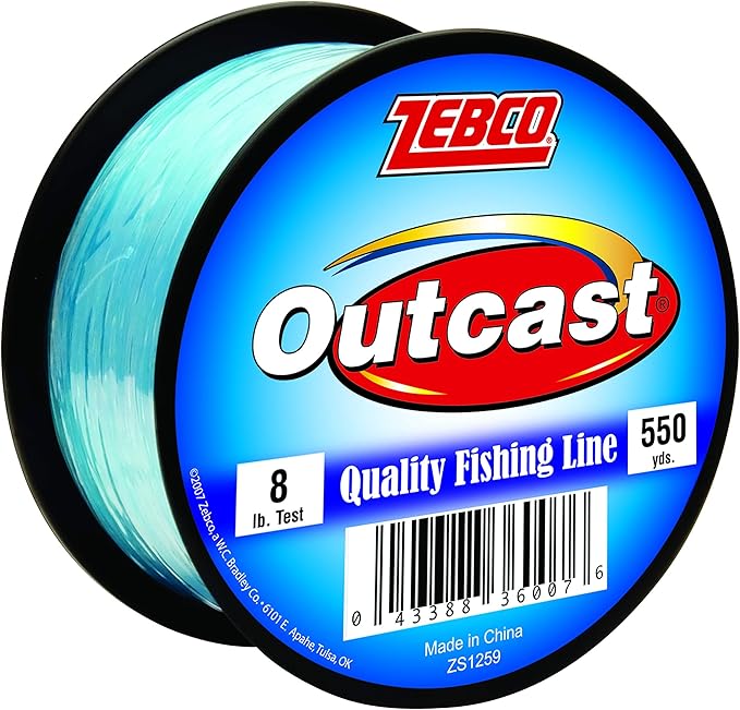 Zebco Outcast Line Blue 8lbs-550yds