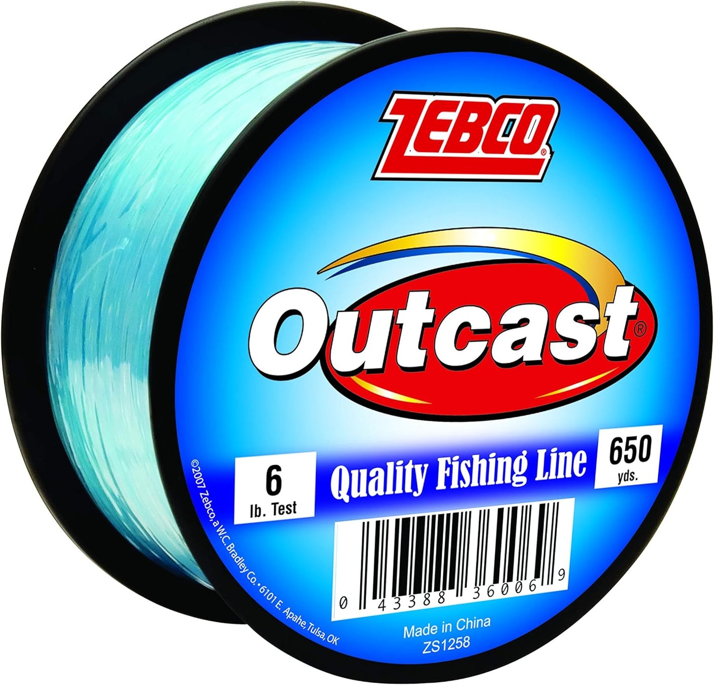 Zebco Outcast Line Blue 6lb- 650yds