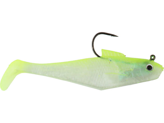 Berkley Powerbait Pre-rigged Swim Shad 3”(shiner chartreuse) 5ct