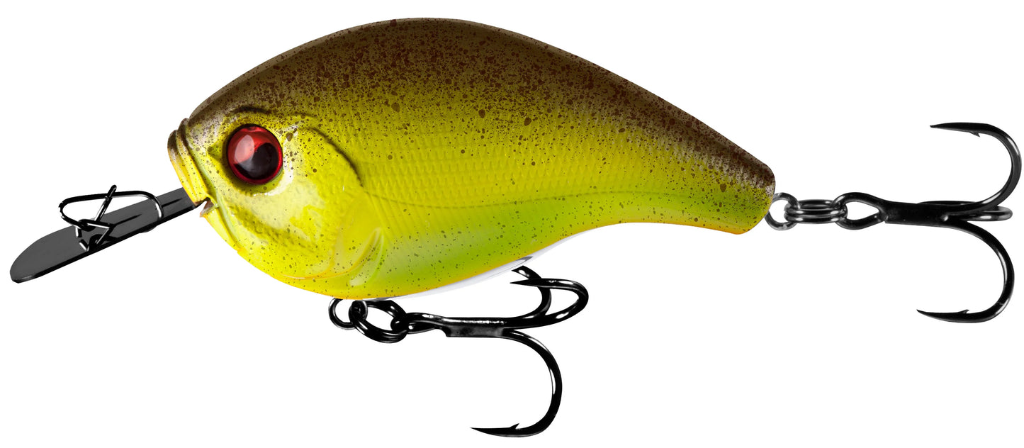 13 Fishing Jabber Jaw 60 - 2⅜" - Dives 7-9ft- (chartreuse rootbeer)