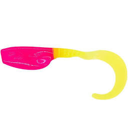 Leland's Lures Crappie Magnet Slab Curly 12pk (pink/chart)