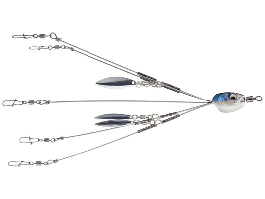 6th Sense Divine 5-Wire 4-Blade Umbrella Rig 5.5” (spanish pearl)