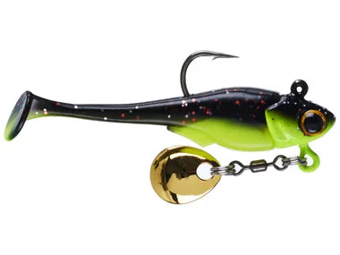 6th Sense Pecos Underspin jig head 1/8oz Blk neon