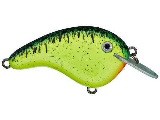 Strike King Chick Magnet Jr. Flat Sided Crankbait (chartreuse w bl)
