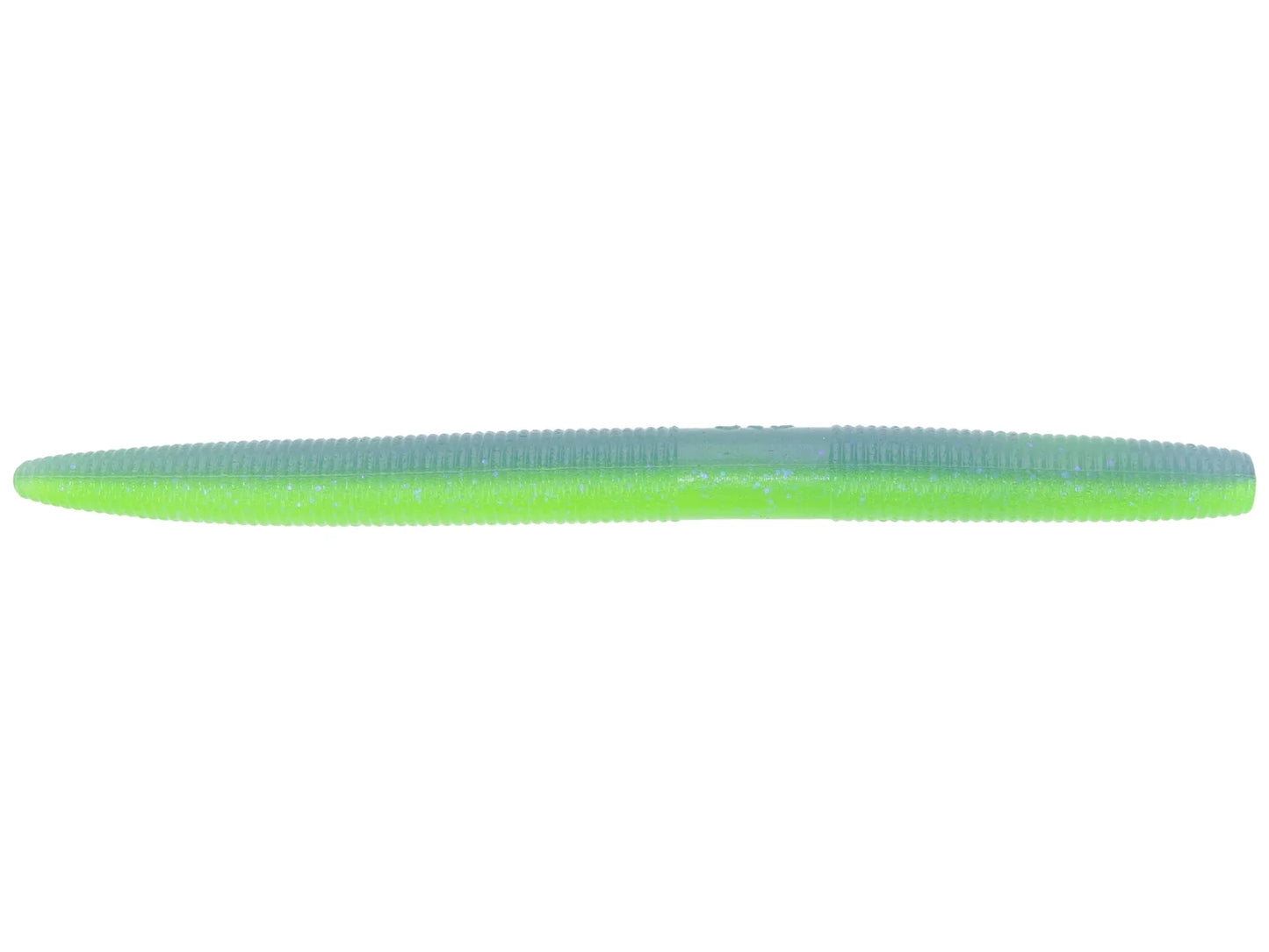 Yamamoto 5” Senko (chartreuse/ electric blue)