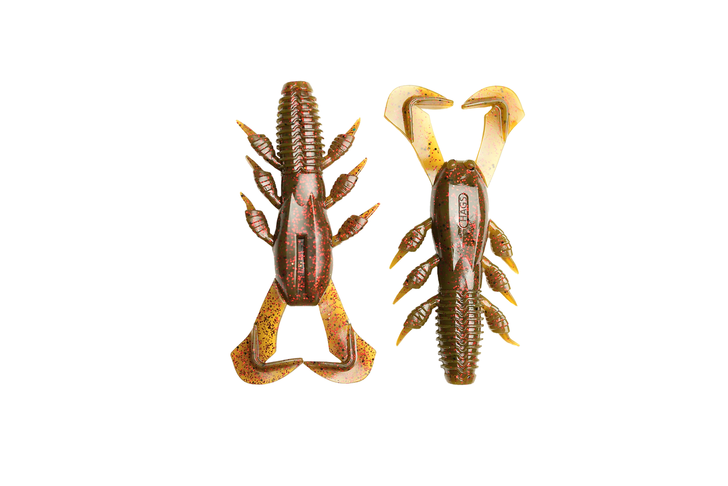 Hag’s Baits Cyclone Craw 4” (clear water craw)