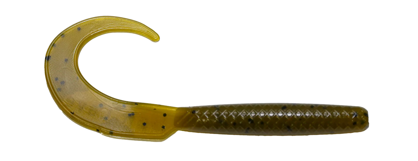 Bait Cave Customs Saber Tail 4” (green pumpkin)