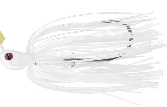 Hag’s Baits Hurricane Bladed Jig 1/2oz (white/silver blade)