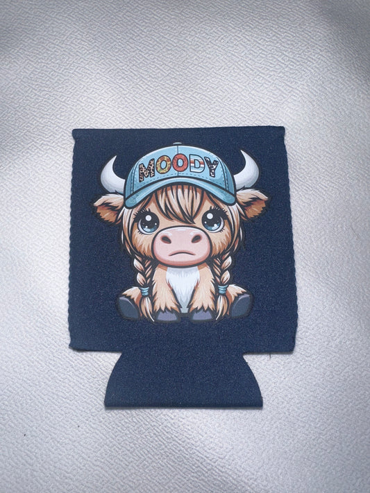 Moody Cow Koozie
