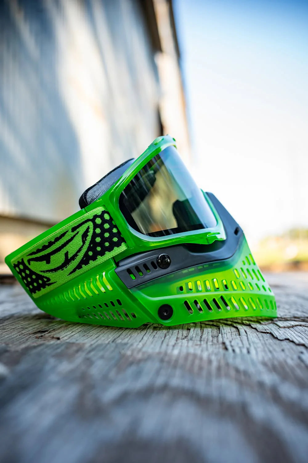 JT ProFlex Paintball Mask - Lucky 15 Pro Team Ice Green