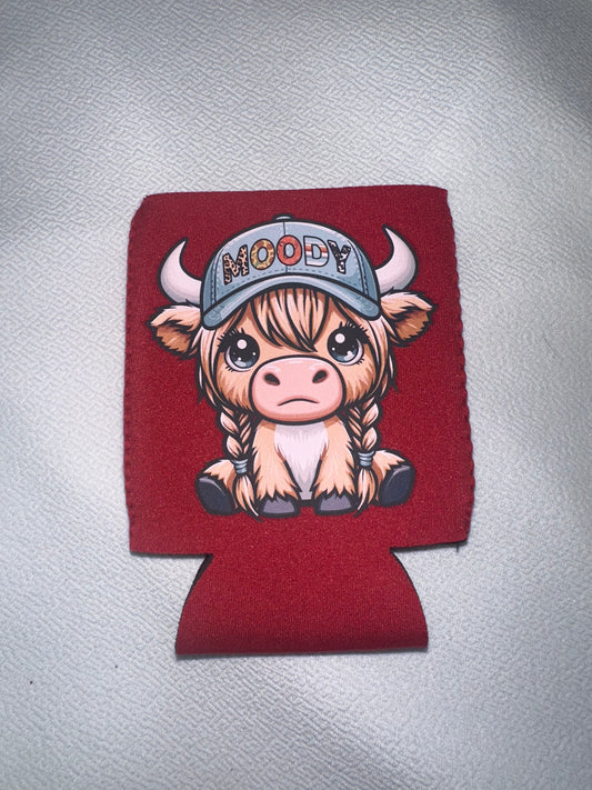 Moody Cow Koozie