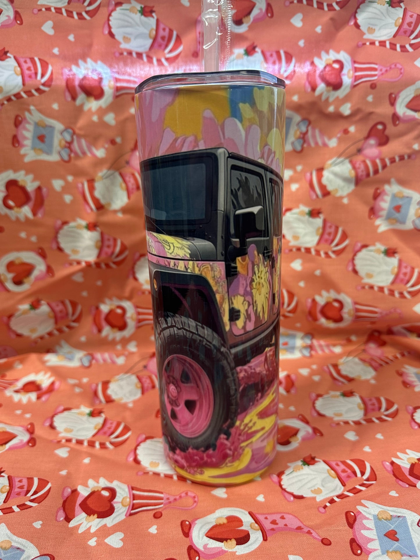 #44 Pink Jeep With Duck