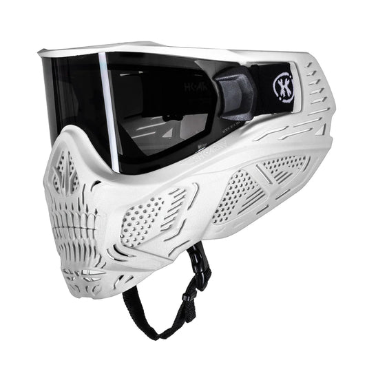 HSTL® SKULL GOGGLE "GHOST" - WHITE W/ SMOKE LENS