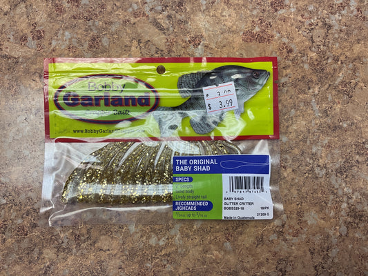 Bobby Garland Baby Shad 2” (glitter critter)