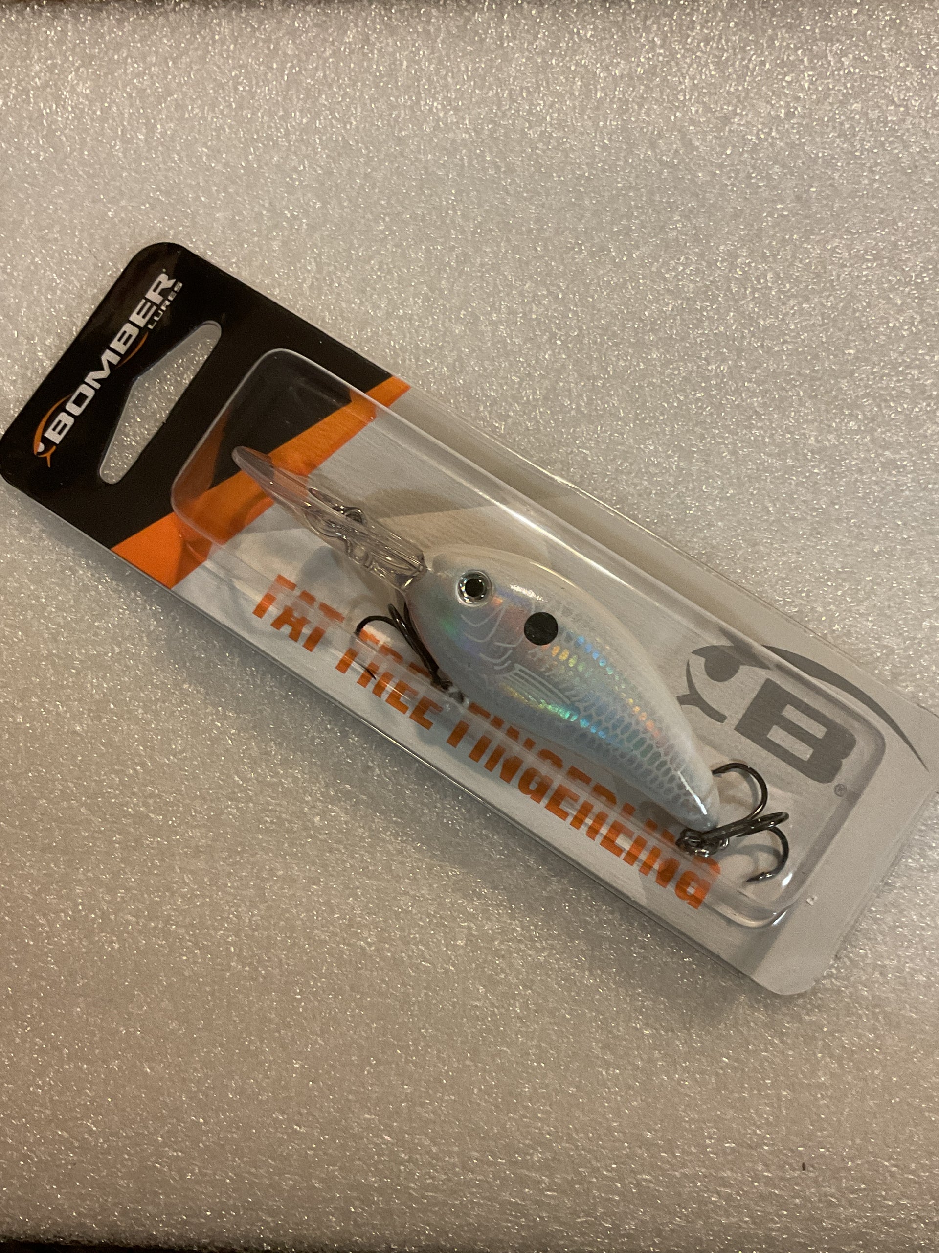 fat free fry fishing lure Bomber Fat Free Fingerland Pearl White – Hooks N' Heifers