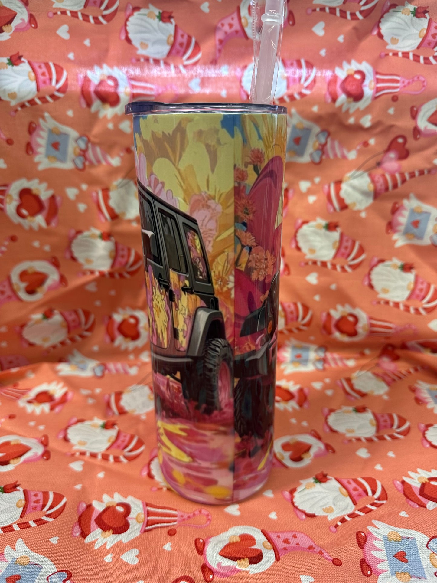 #44 Pink Jeep With Duck