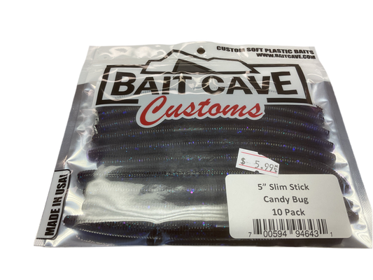 Bait Cave Customs 5” Slim Stick 10pk (Candy bug)