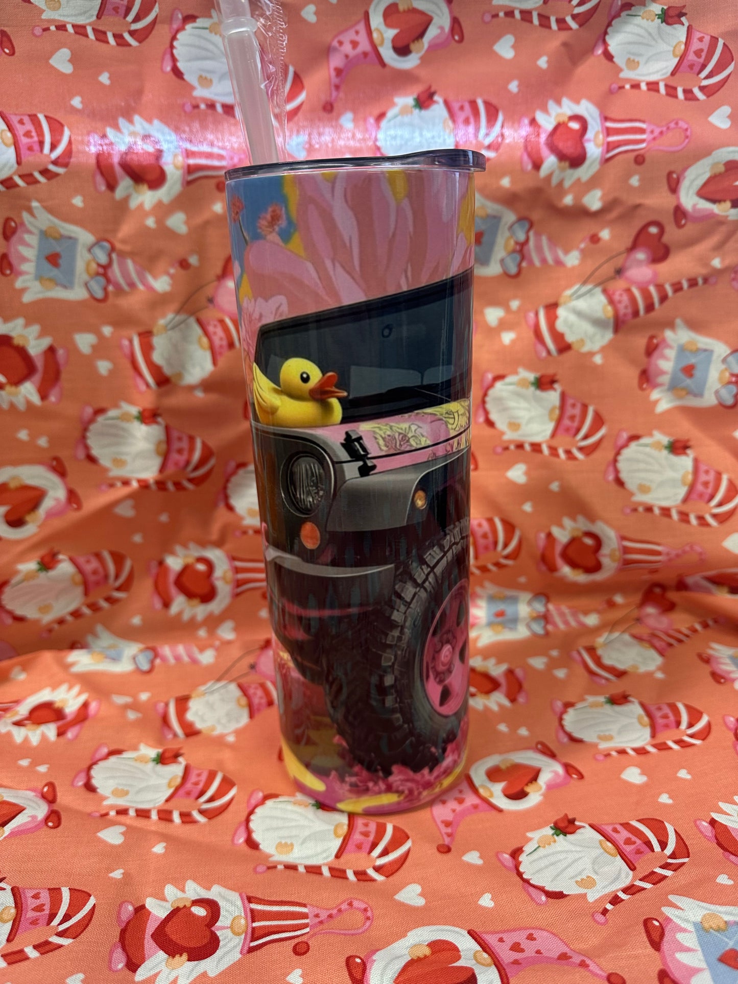 #44 Pink Jeep With Duck