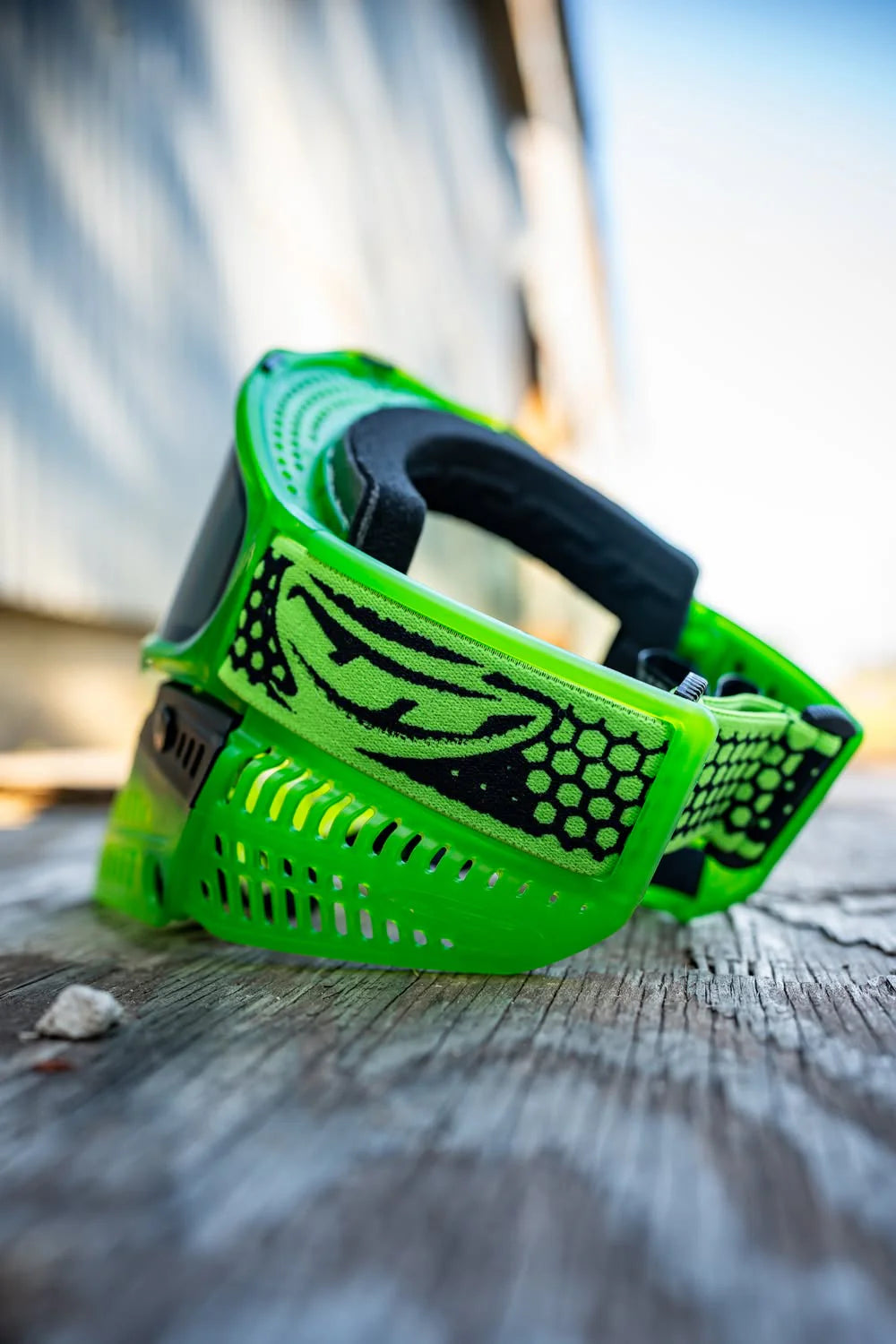 JT ProFlex Paintball Mask - Lucky 15 Pro Team Ice Green