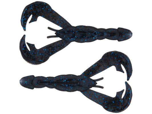 Strike King Rage Craw 4” (black blue flake)