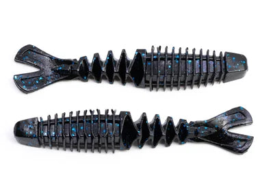 Googan Baits Happy Trailers 6pk (black blue flake)