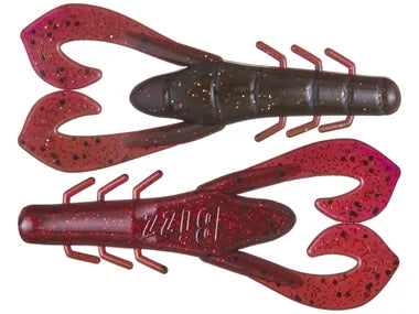 Bizz Baits Cutter Craws 8pk 3.75”(bourbon blaze)