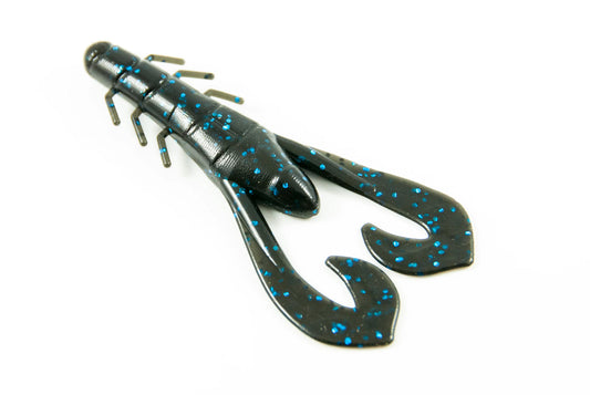 Bizz Baits Cutter Craws 8pk 3.75”(black & blue)