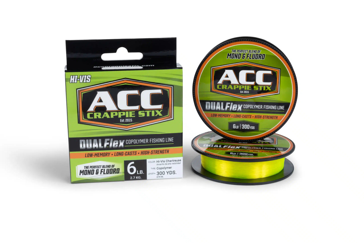 ACC Crappie Stix DUALFlex Copolymer Fishing Line 6lb 300 yds