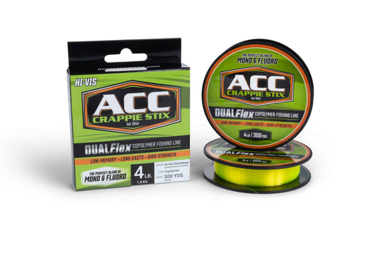 ACC Crappie Stix DUALFlex Copolymer Fishing Line 4lb 300 yds