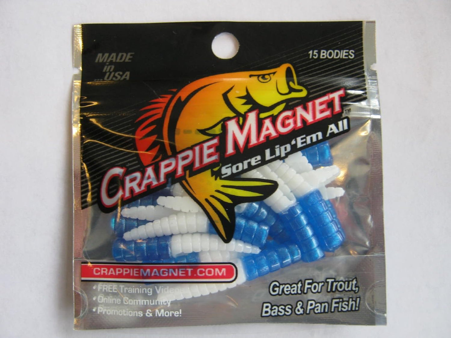 Crappie Magnet Body Pack - 1-1/2" - (blue/white)